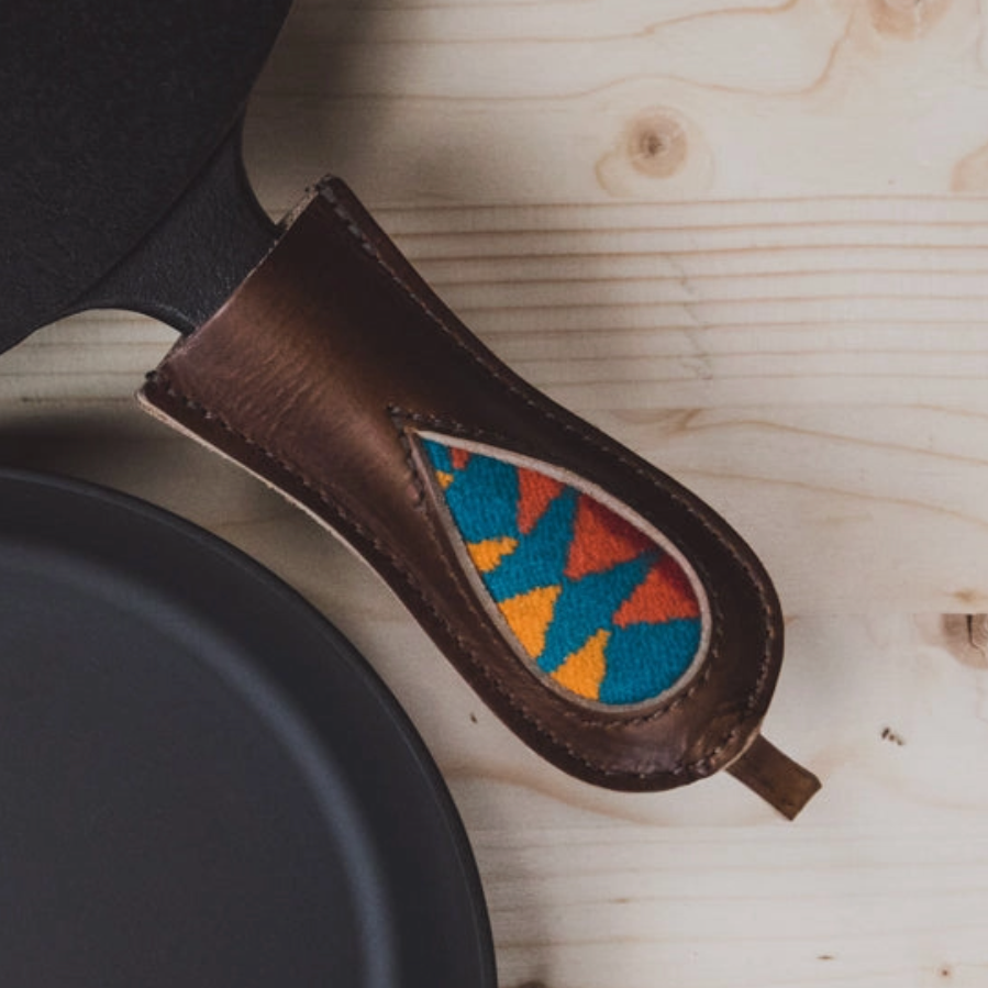 Leather Pan Holder