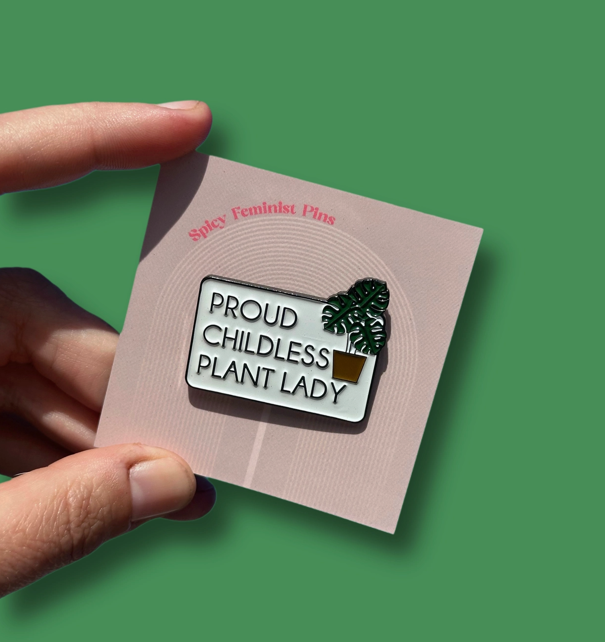 Childless Plant Lady Enamel Pin