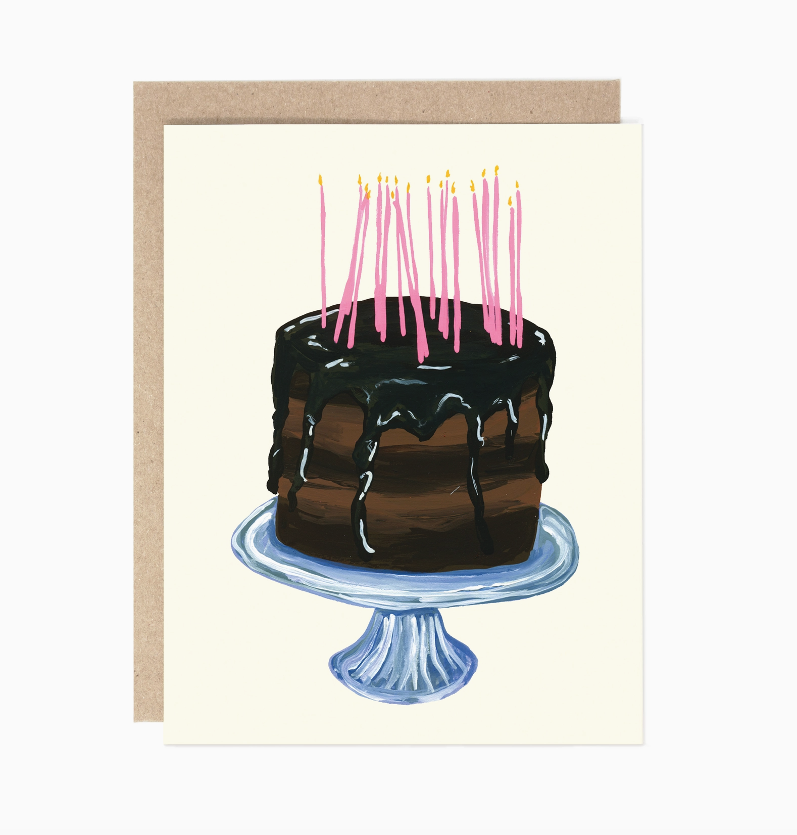 Chocolate Birthday Cake Card