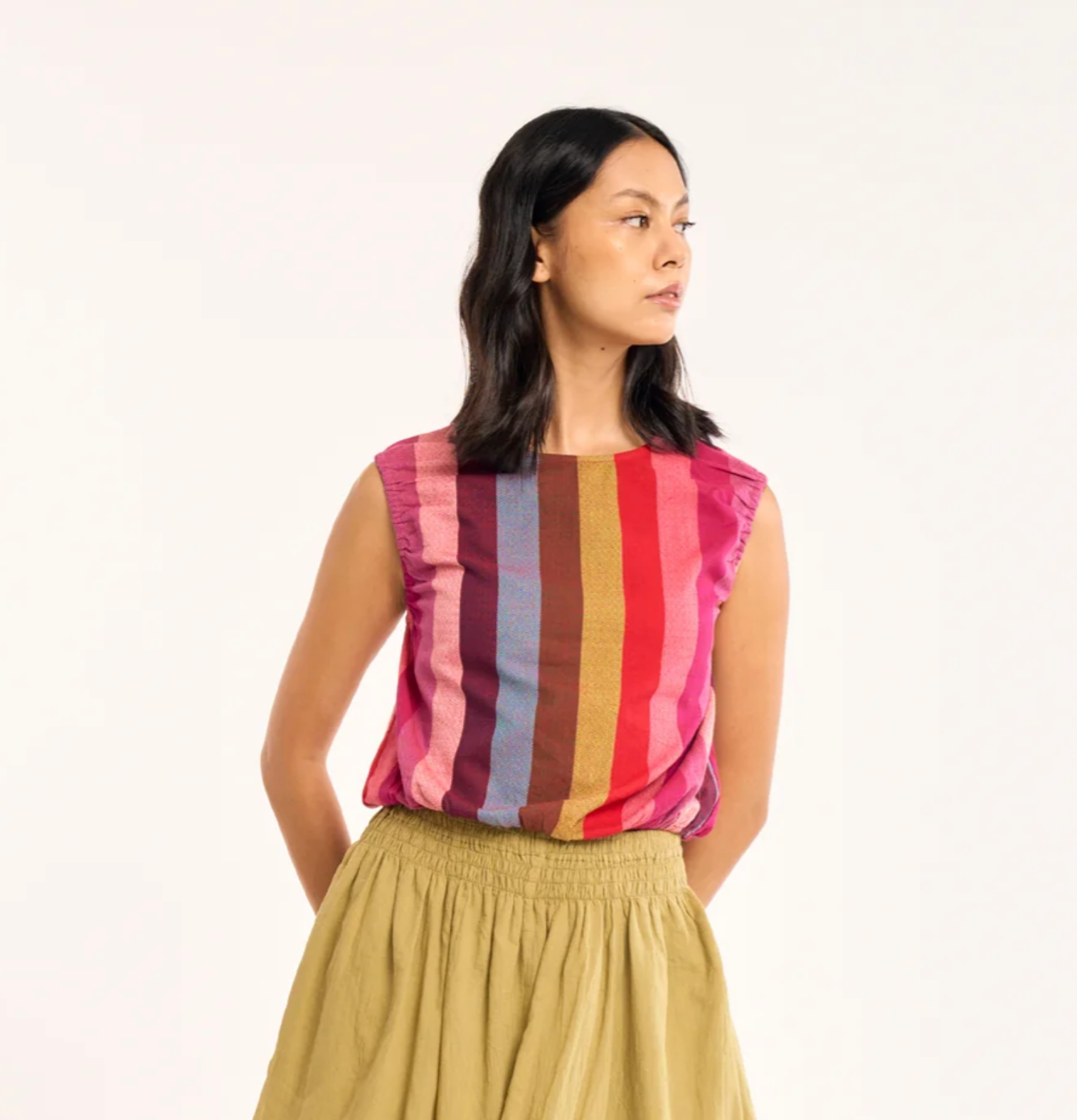 Field Top - Margo Stripes