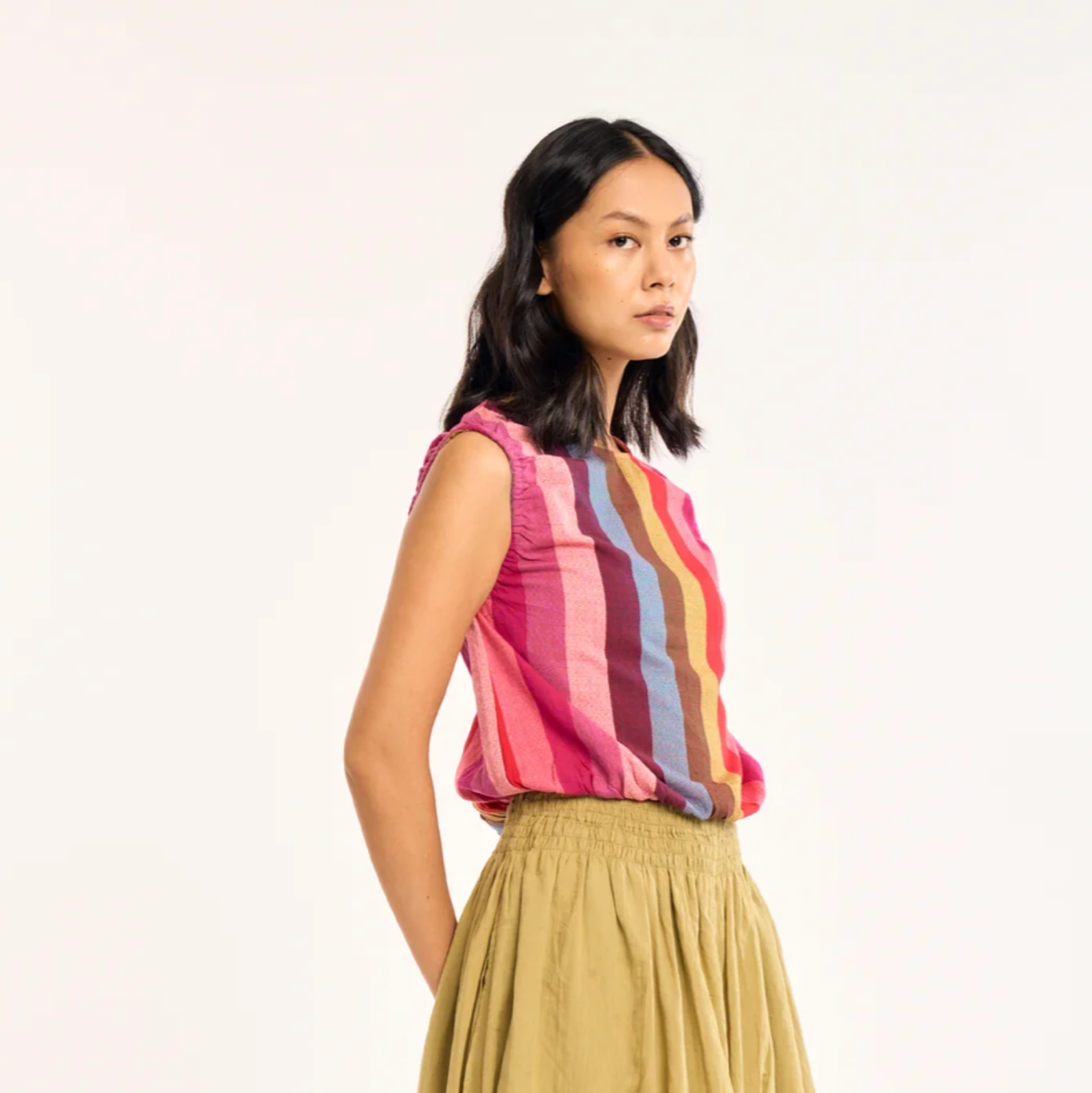 Field Top - Margo Stripes