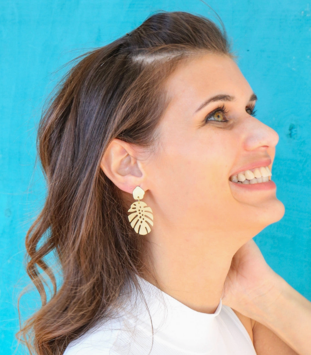 Monstera Studs