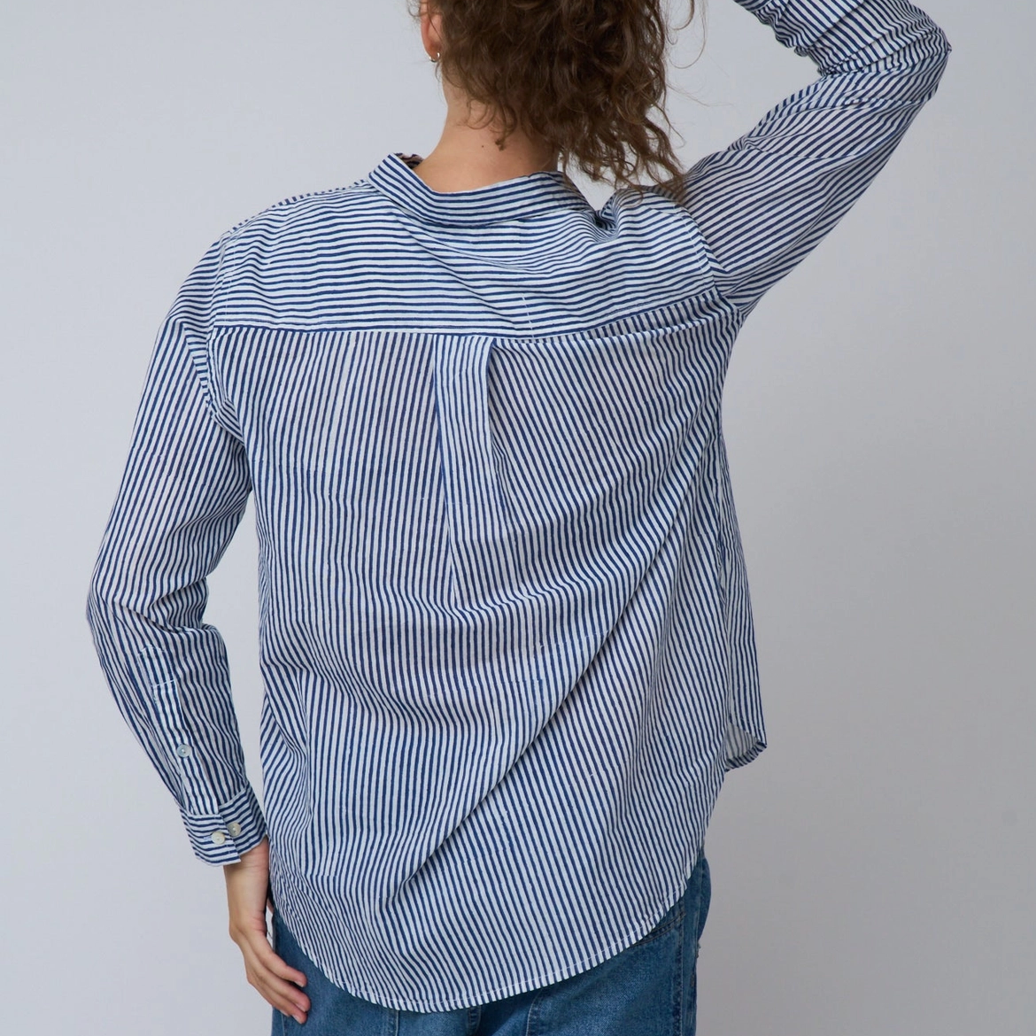 Good Boyfriend Shirt - Navy Stripe