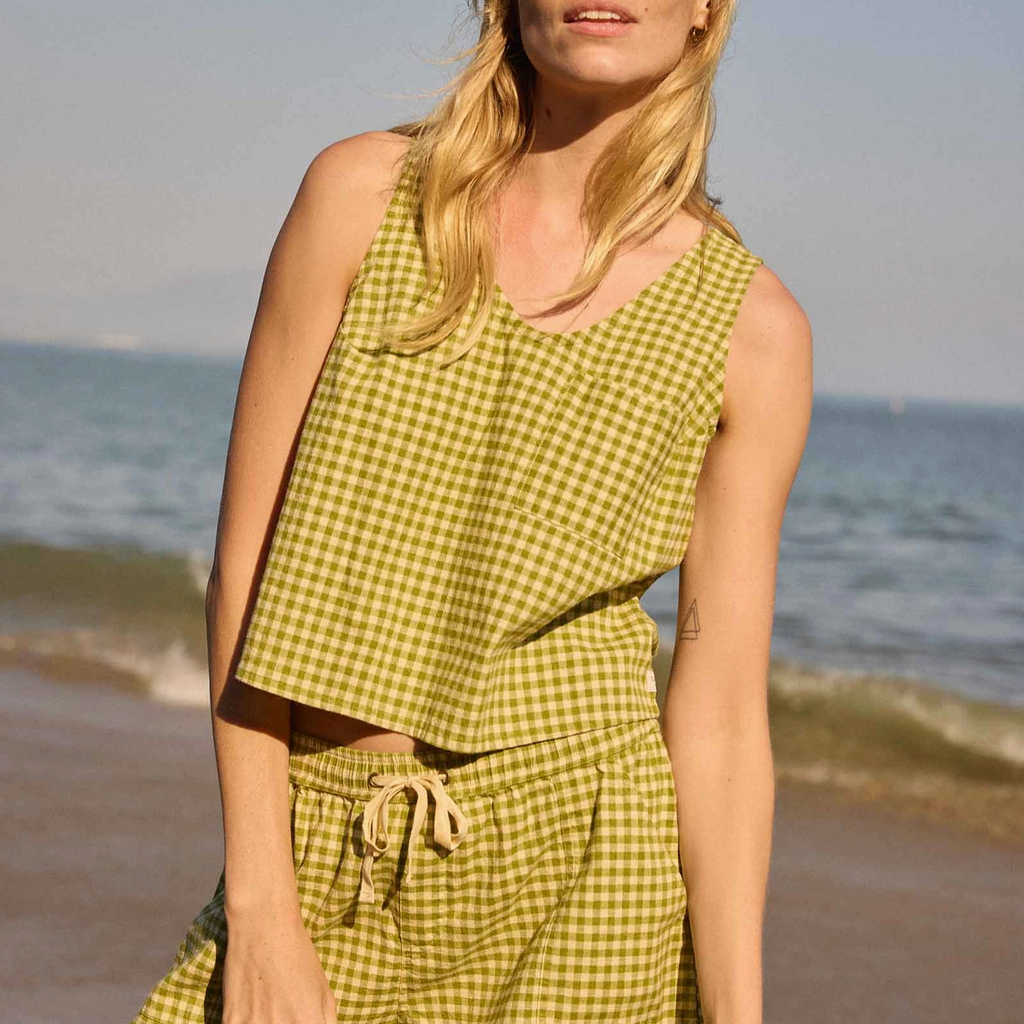 Taj Hemp Button Back Tank