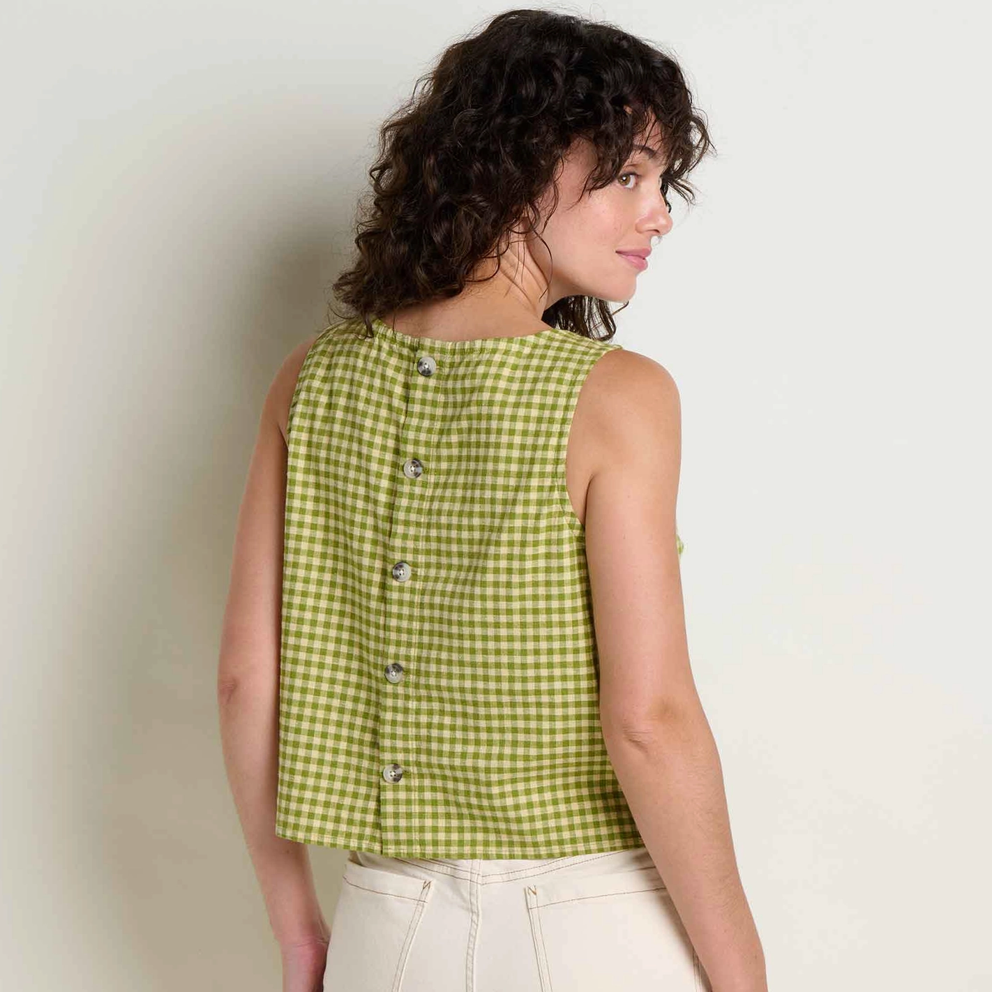 Taj Hemp Button Back Tank