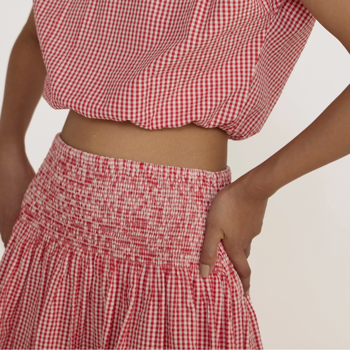 Smocked Easy Skirt