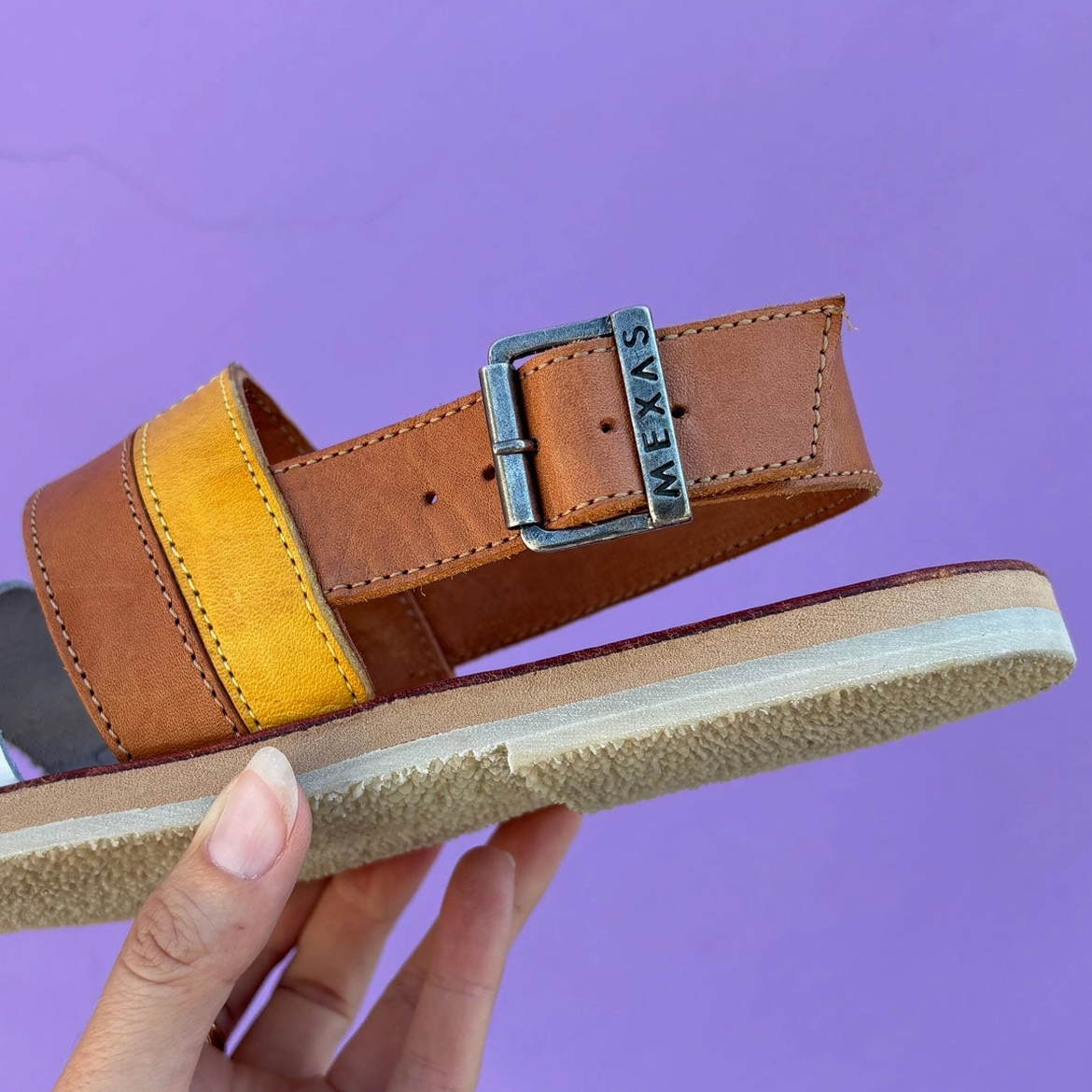 Las Coloradas Camel Sandal