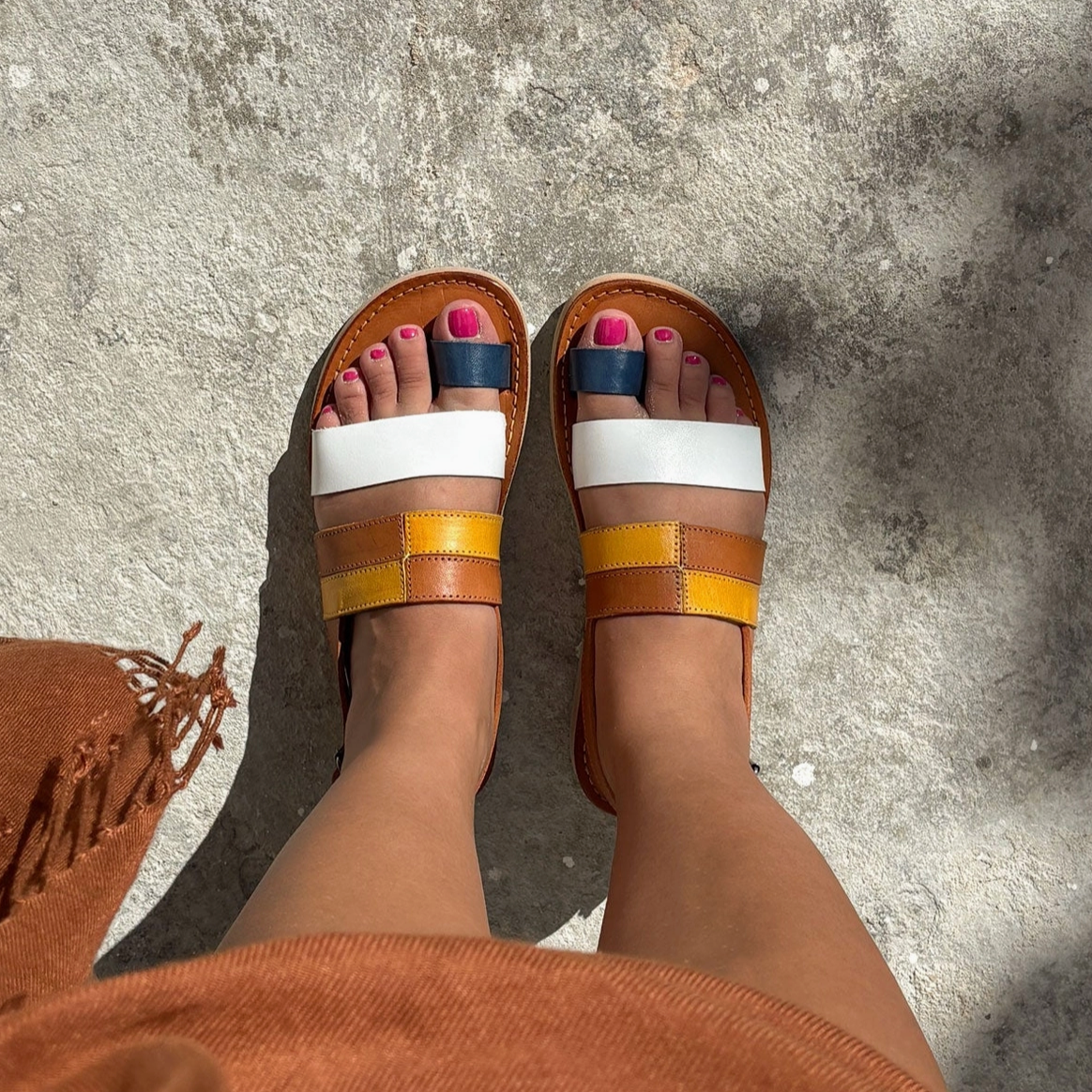 Las Coloradas Camel Sandal
