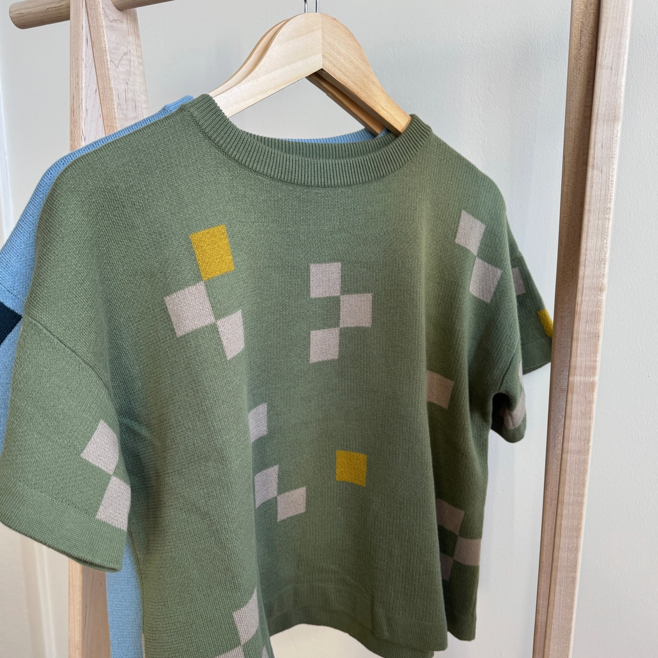 Albers Short Sleeve Sweater Tee - Olivine