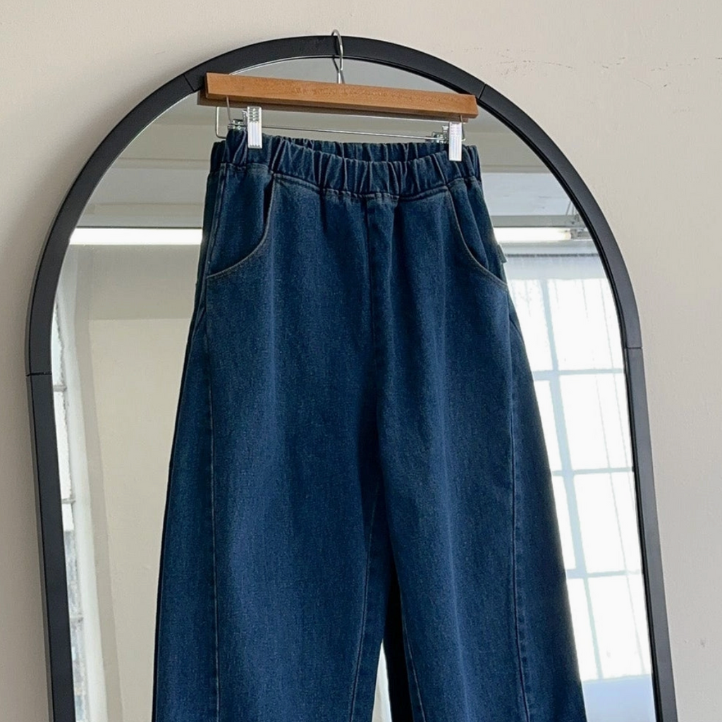 Denim Long Arc Pants