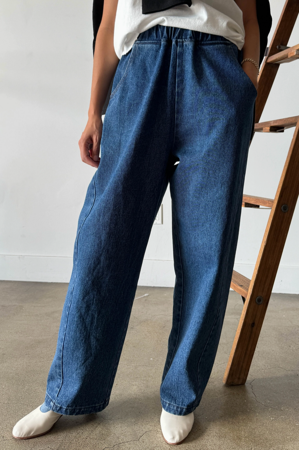 Denim Long Arc Pants
