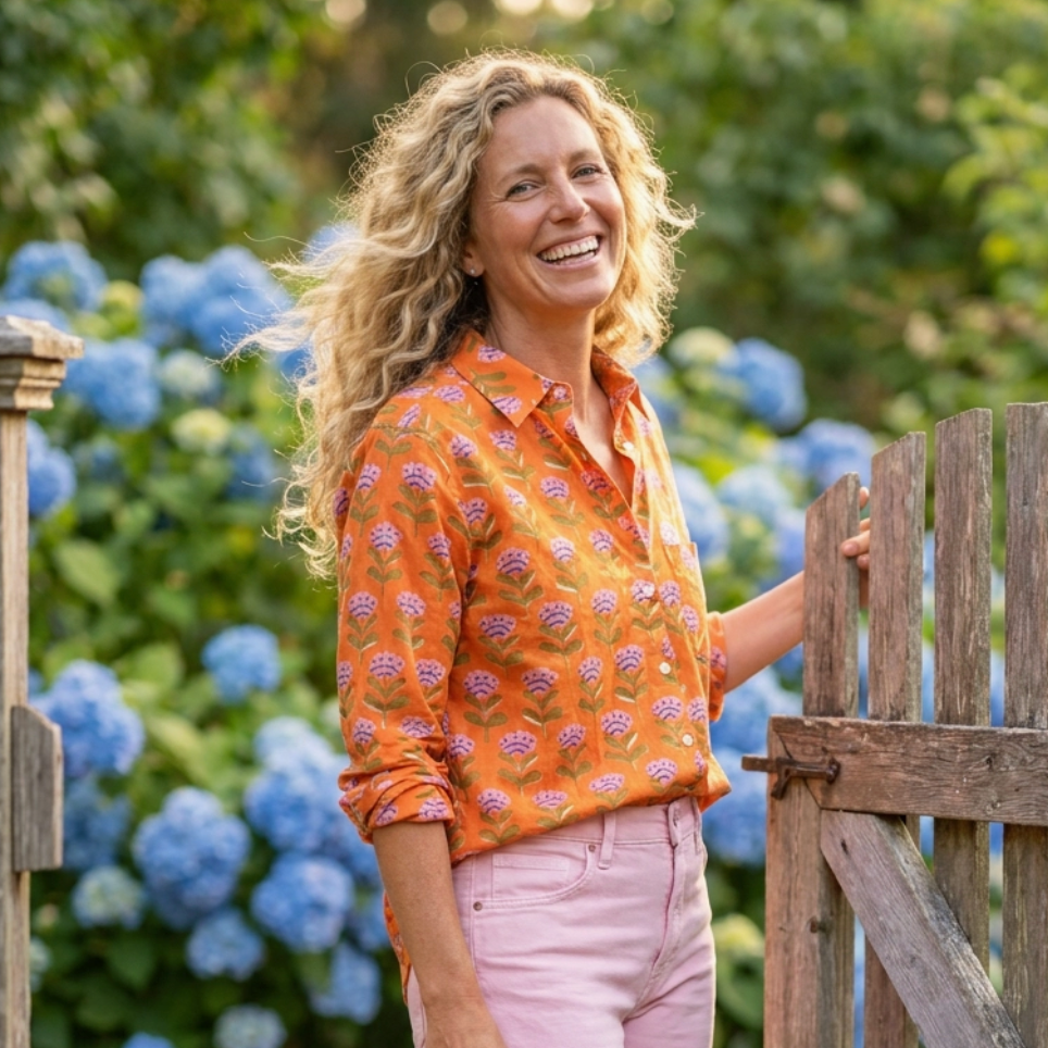 Good Boyfriend Shirt - Netherlands Tulip Tangerine