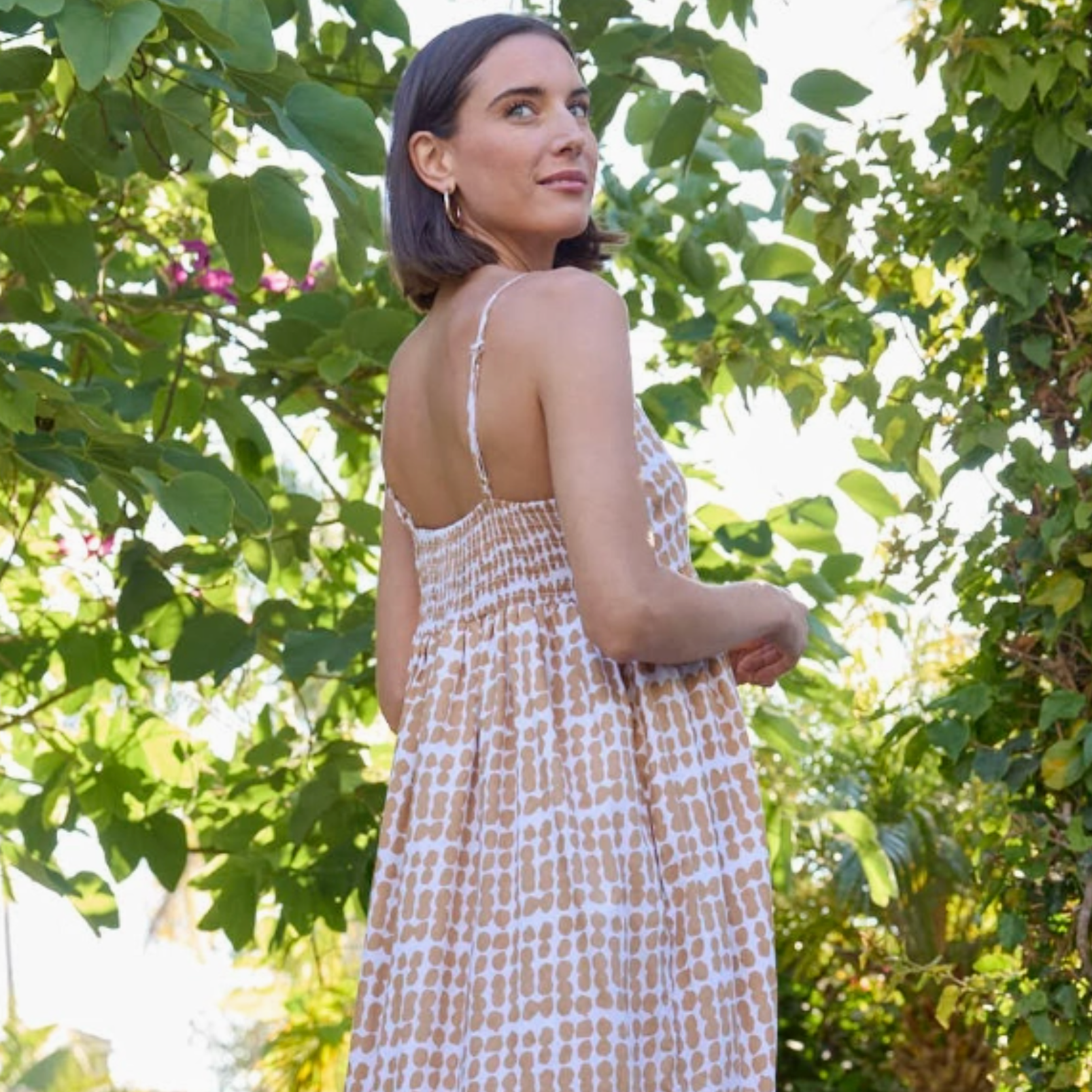 Hamptons Dress - Messy Dot Baked Clay