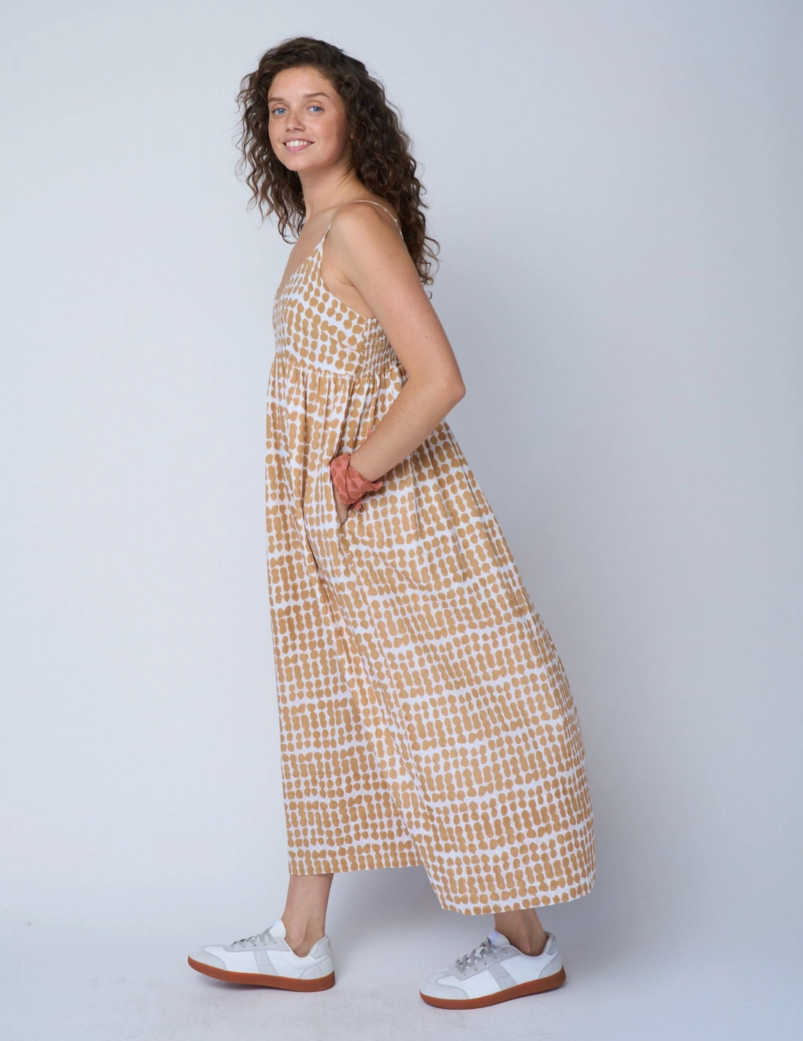 Hamptons Dress - Messy Dot Baked Clay
