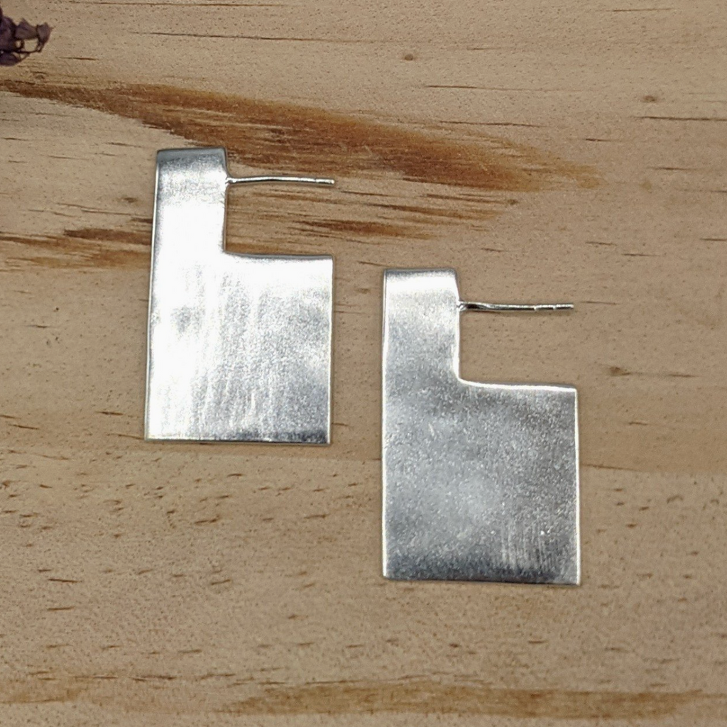 Rectangle Profile Earrings