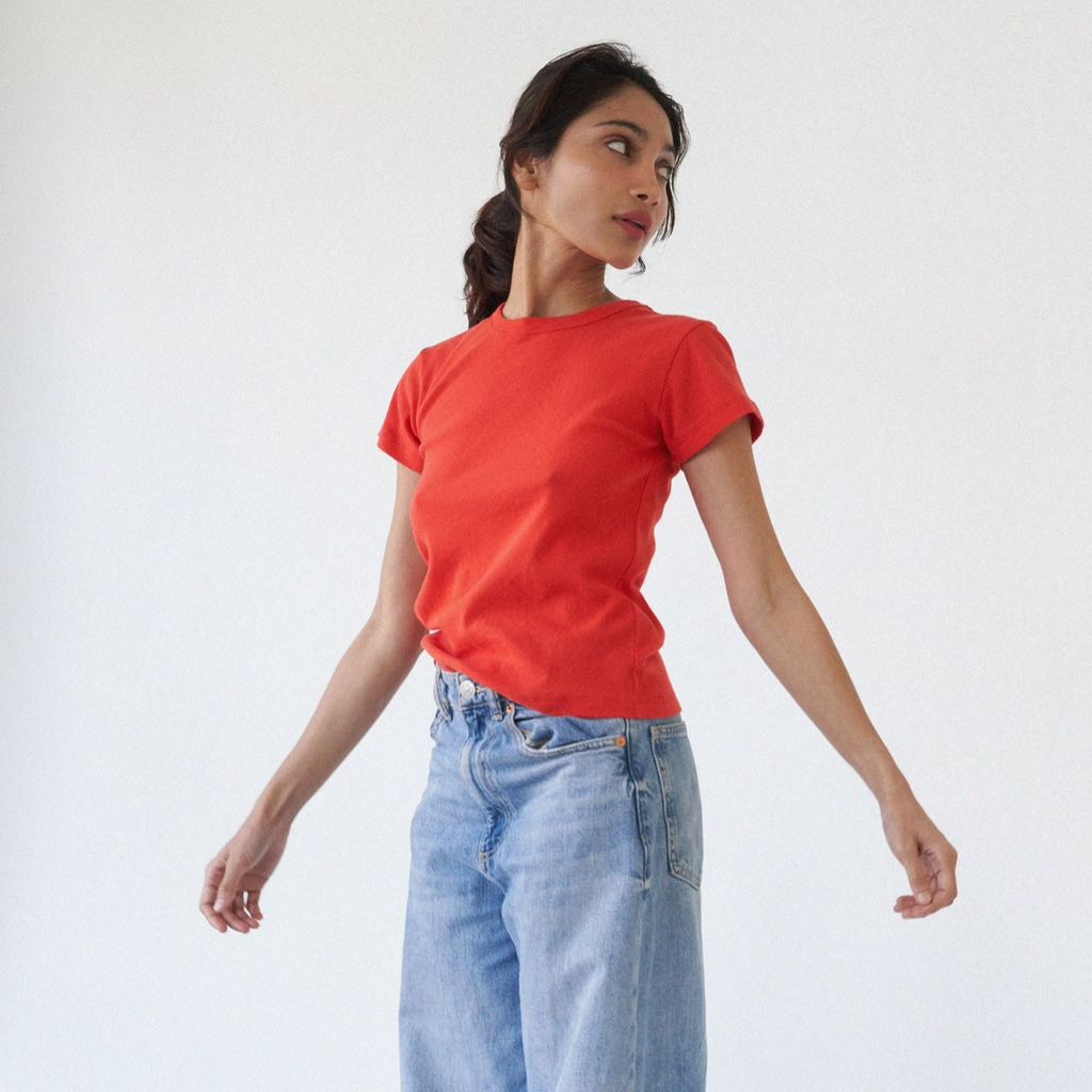Pointelle Baby Tee