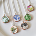 Broken Plate 30mm Circle Necklace