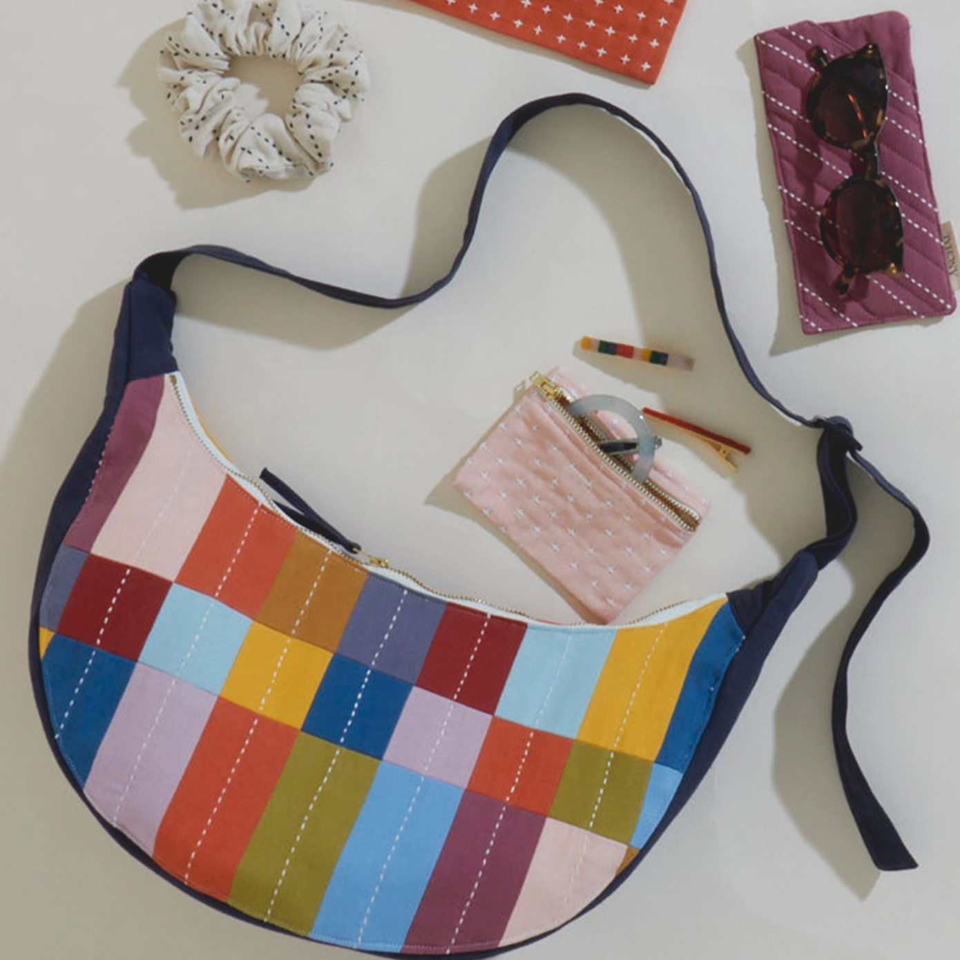Mosaic Crescent Bag