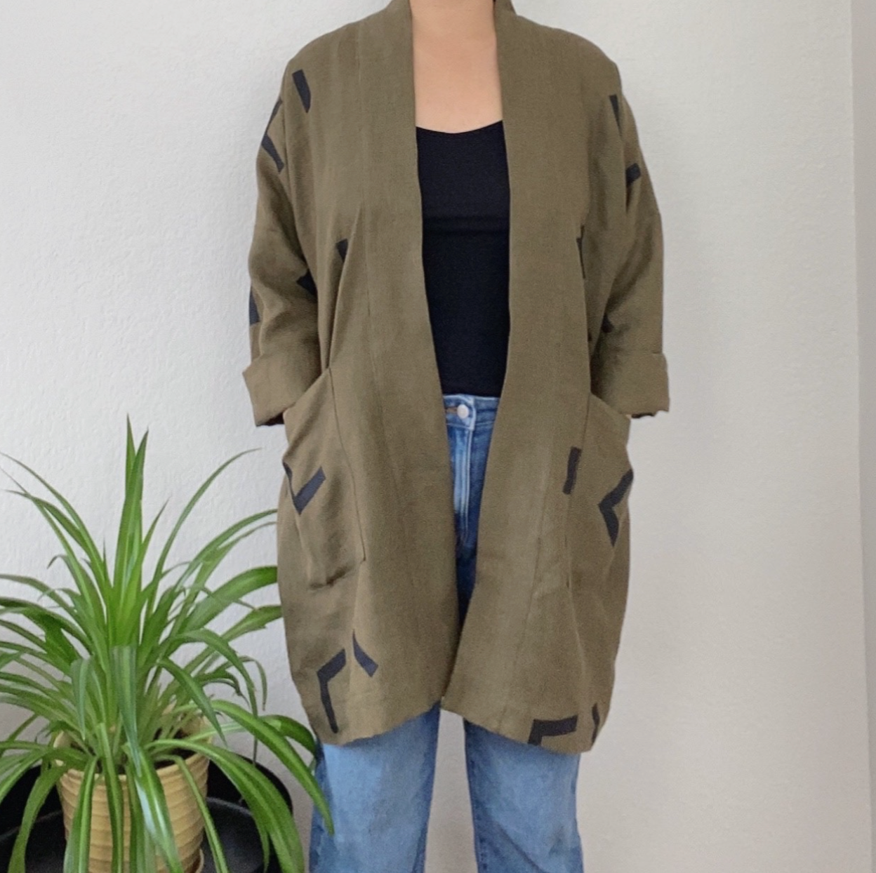 Olive Linen Jacket