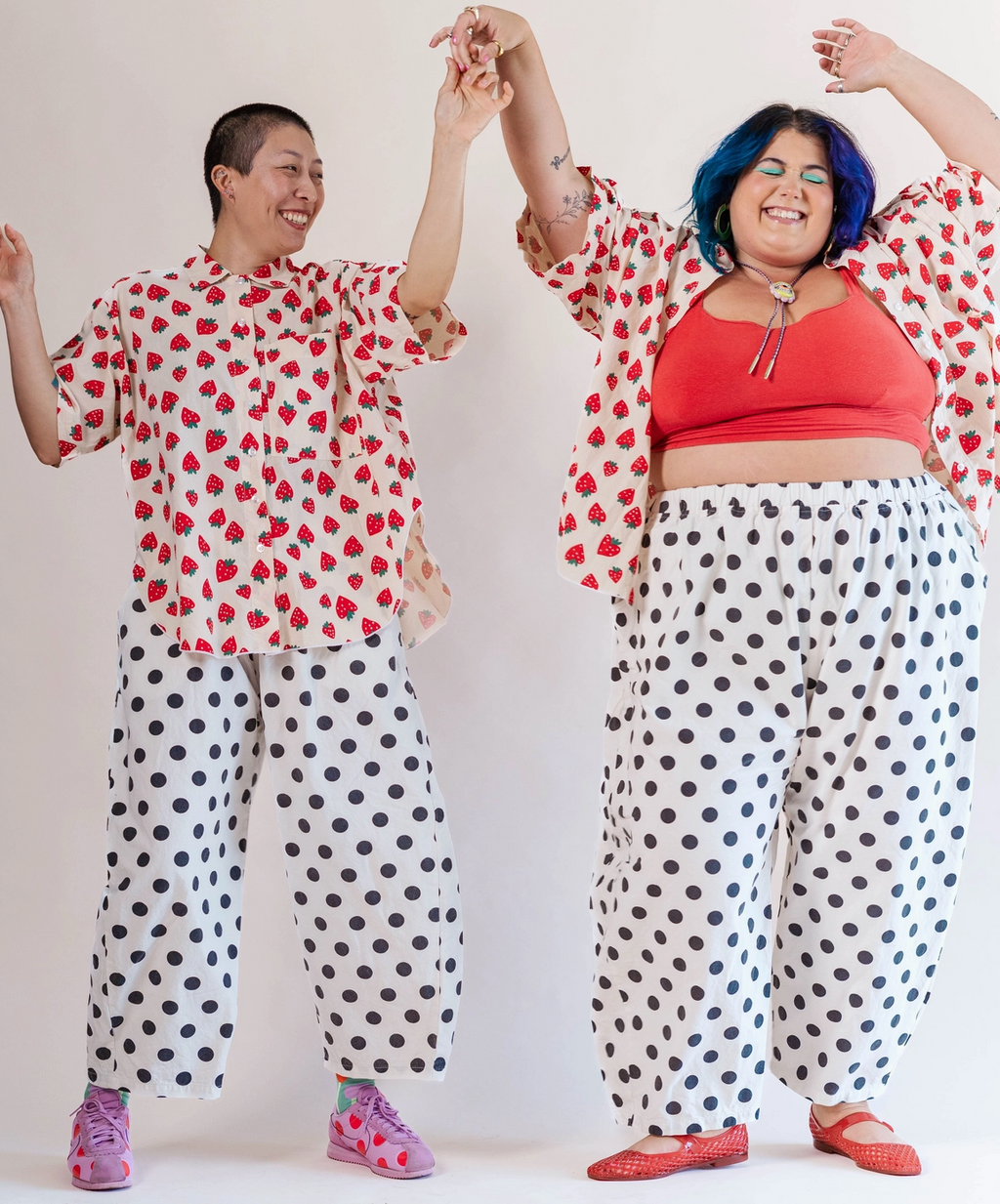 White/Black Dot Balloon Pant