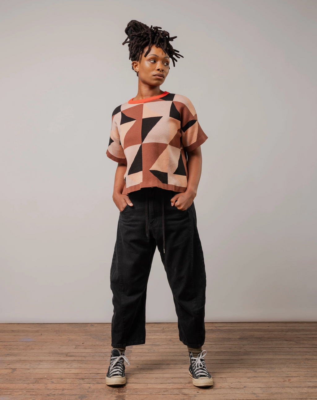 Calder Sweater Tee - Heloconia