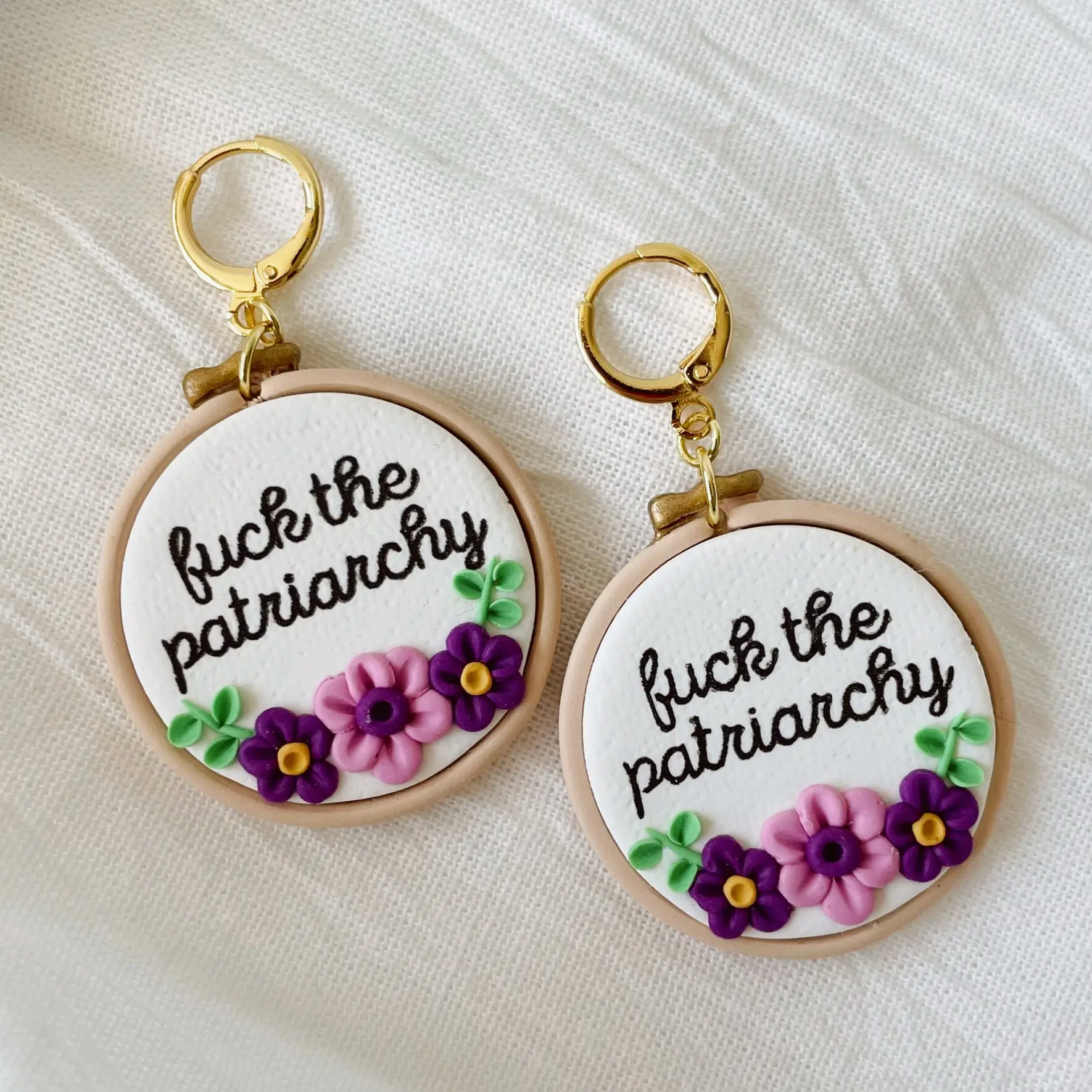 Fuck The Patriarchy Earrings