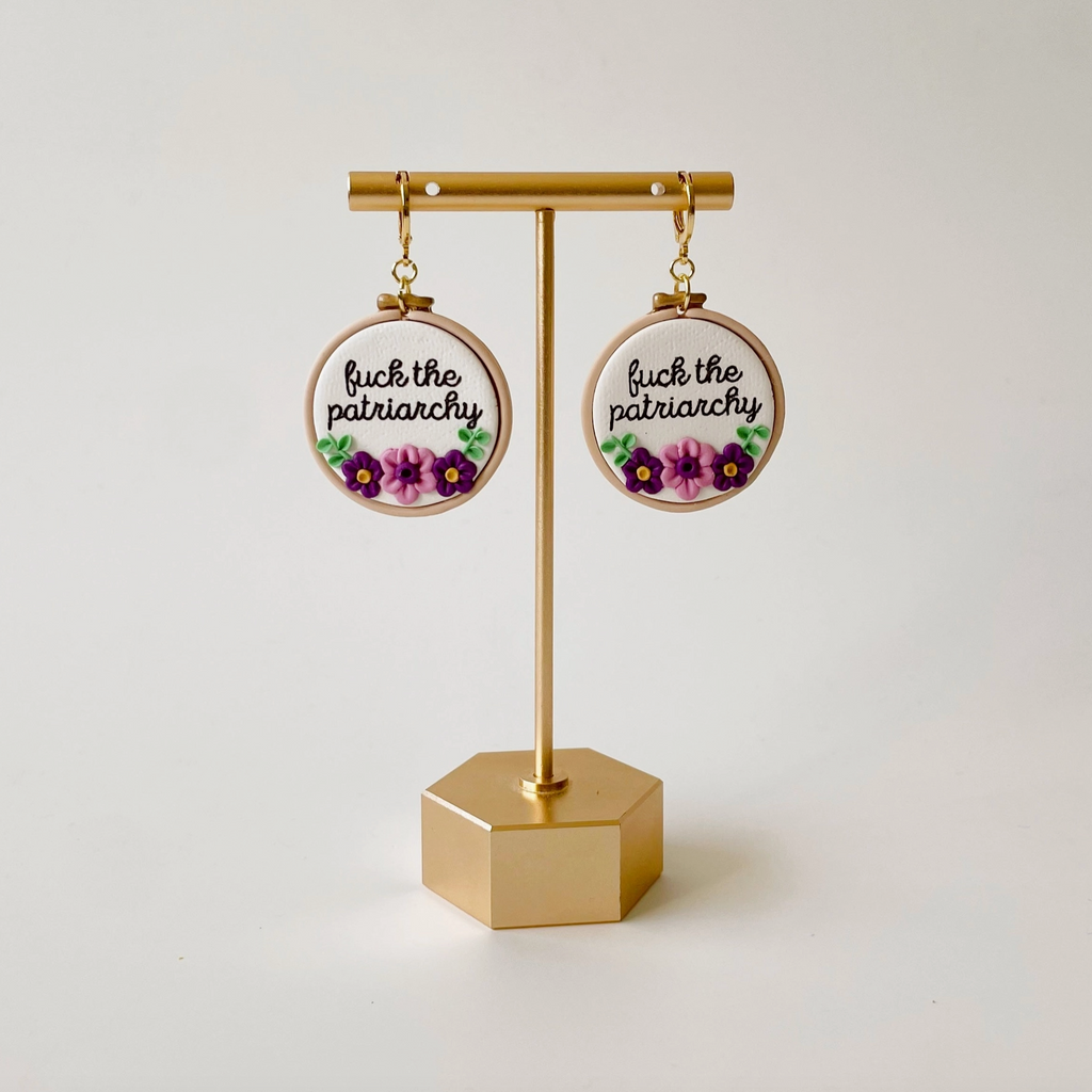 Fuck The Patriarchy Earrings