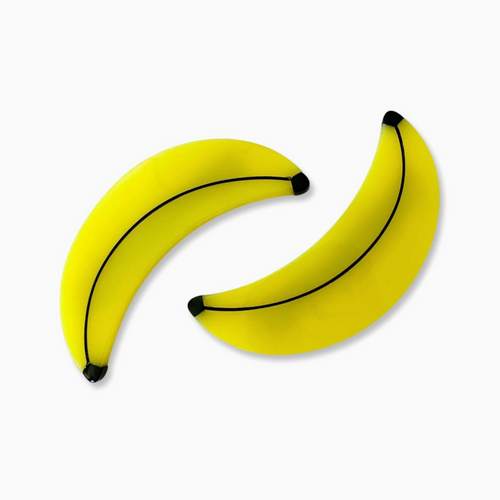 Banana Alligator Hair Clip Set
