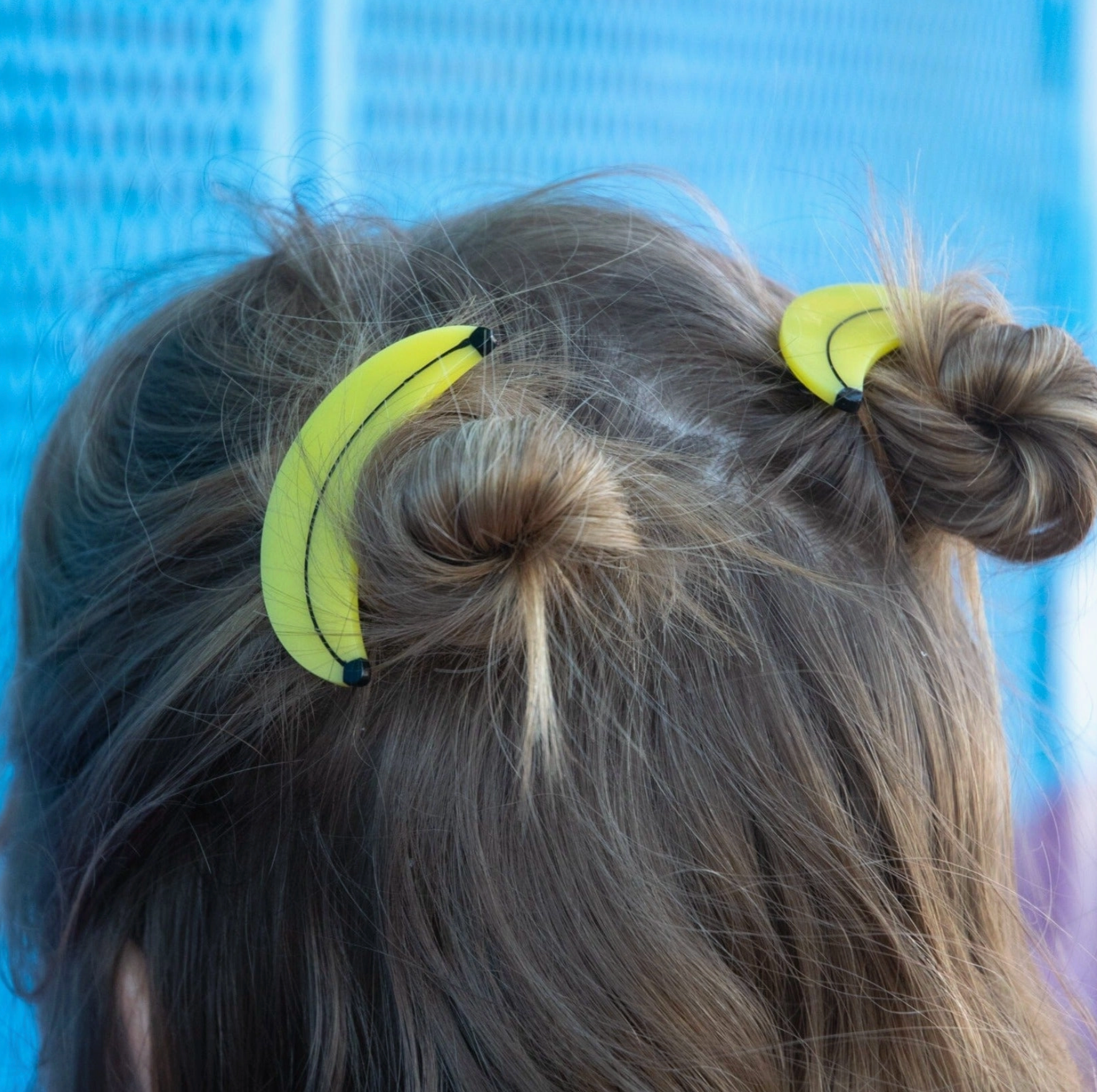 Banana Alligator Hair Clip Set