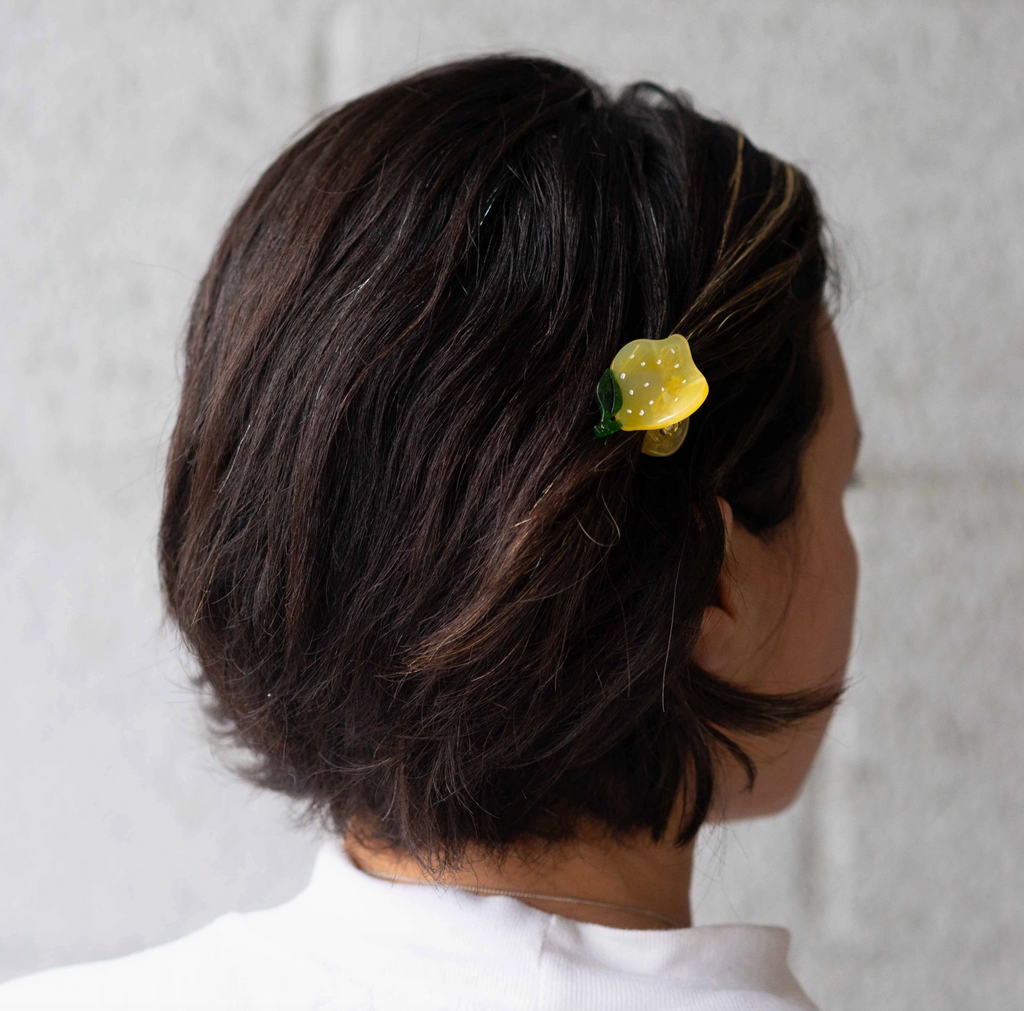 Mini Lemon Hair Claw Clip