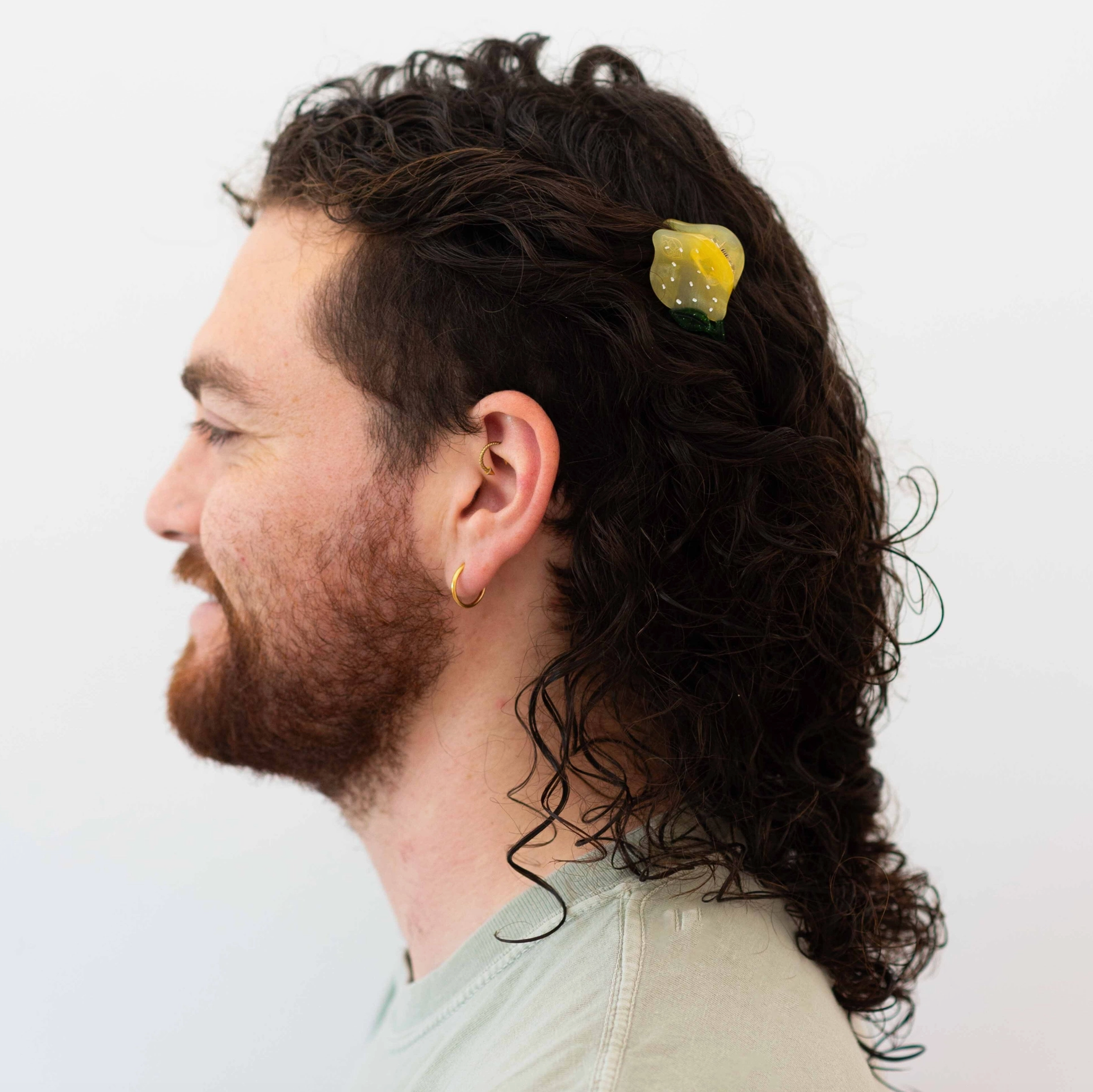 Mini Lemon Hair Claw Clip