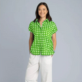 Good Boyfriend Short Sleeve Shirt - Gingham Kelly Green