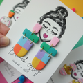 Spring Color Block Earrings
