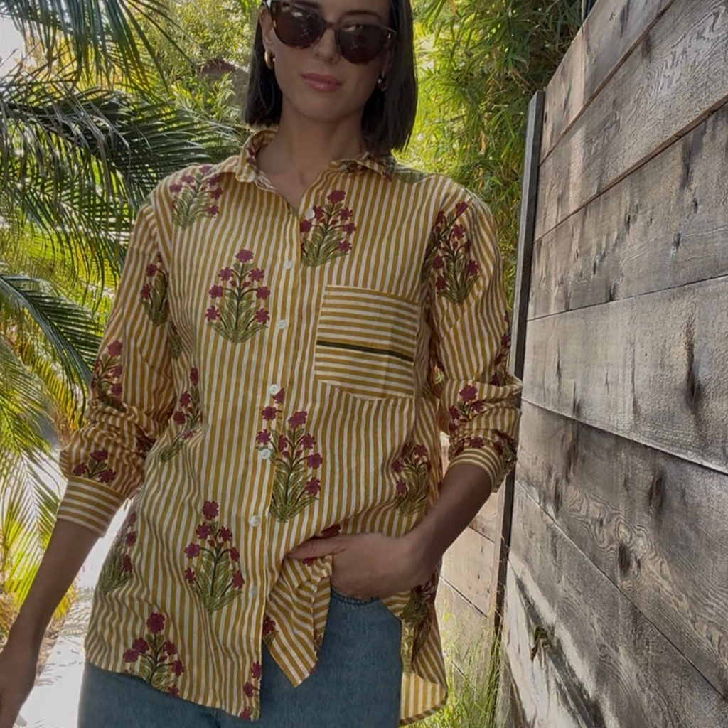 Good Boyfriend Shirt - Palm Cove Floral