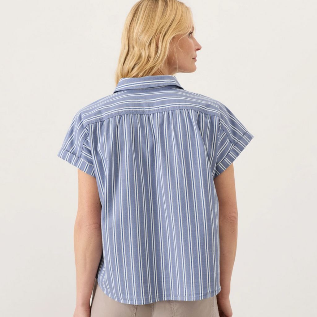 All Day Poplin Easy Shirt - Berkeley Stripe
