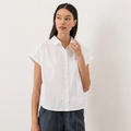 All Day Poplin Easy Shirt - White