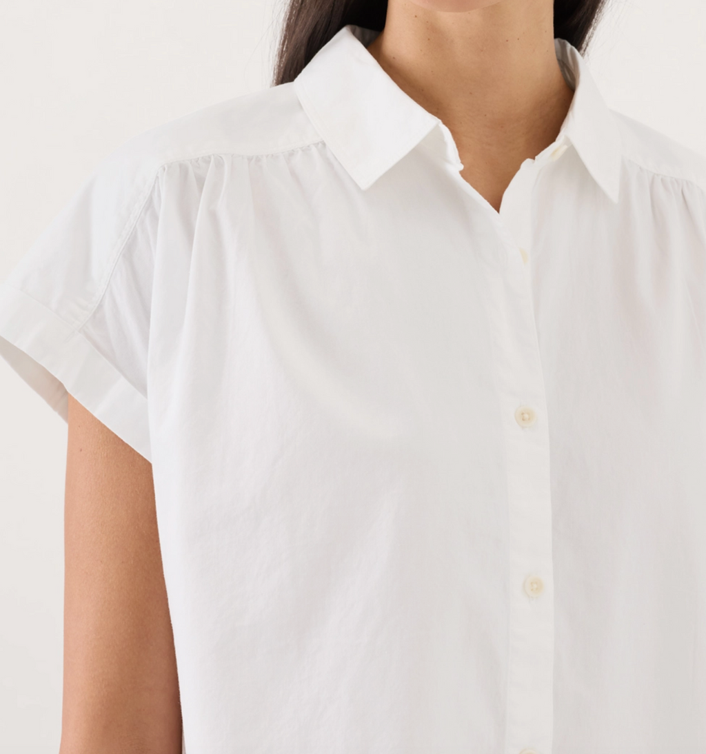 All Day Poplin Easy Shirt - White