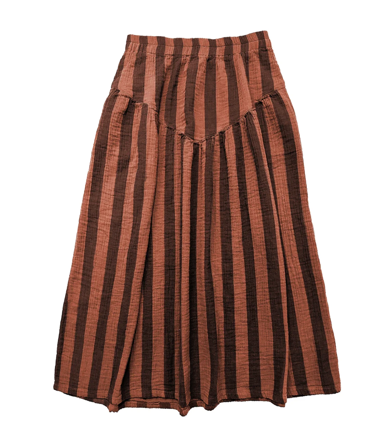 Jessie Skirt - Terracotta Stripe