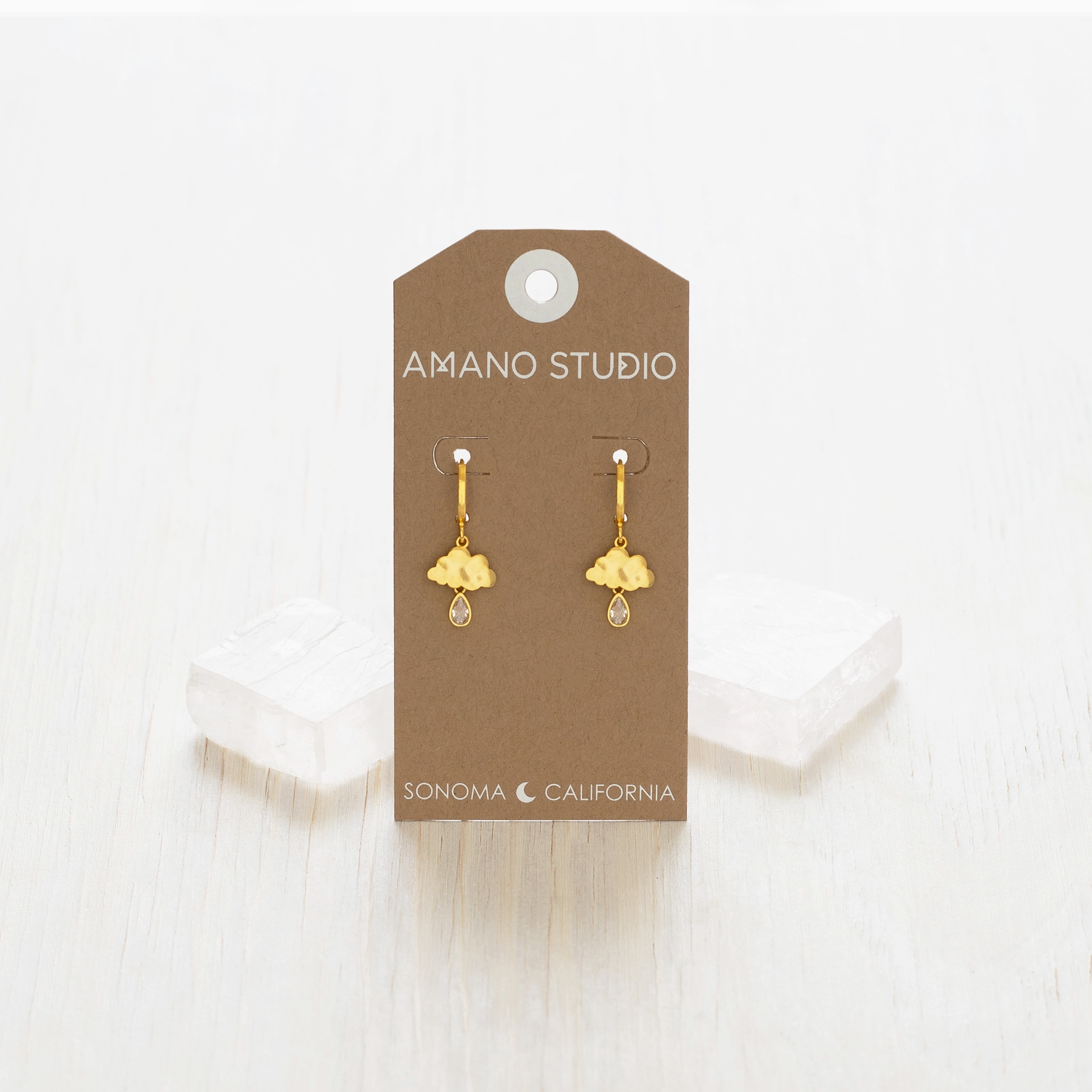 Raincloud Huggie Hoop Earrings