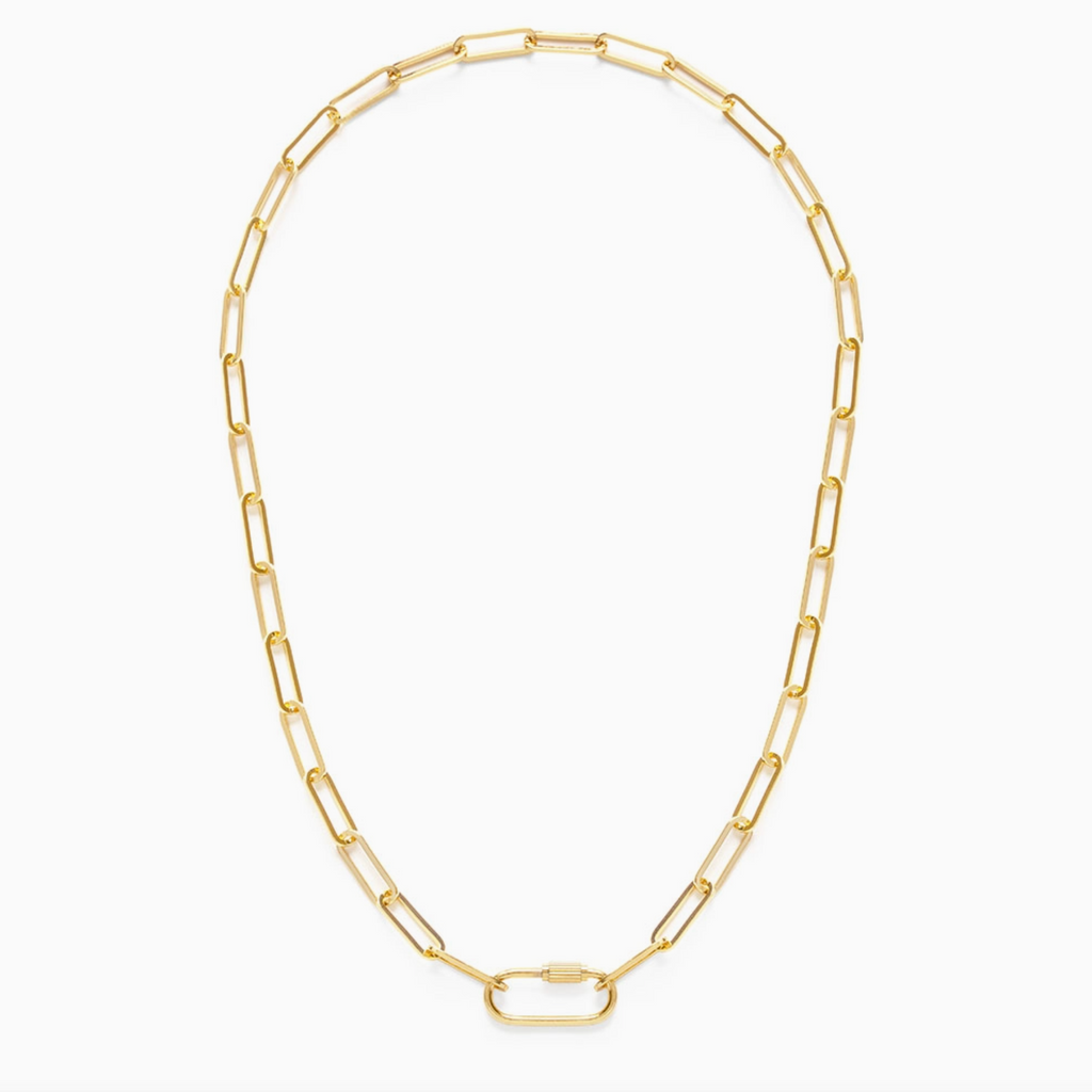 Paperclip Chain with Carabiner Clasp