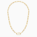 Paperclip Chain with Carabiner Clasp
