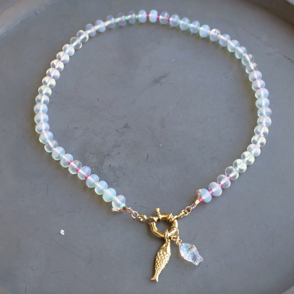 Mirage Stone Candy Fish Necklace