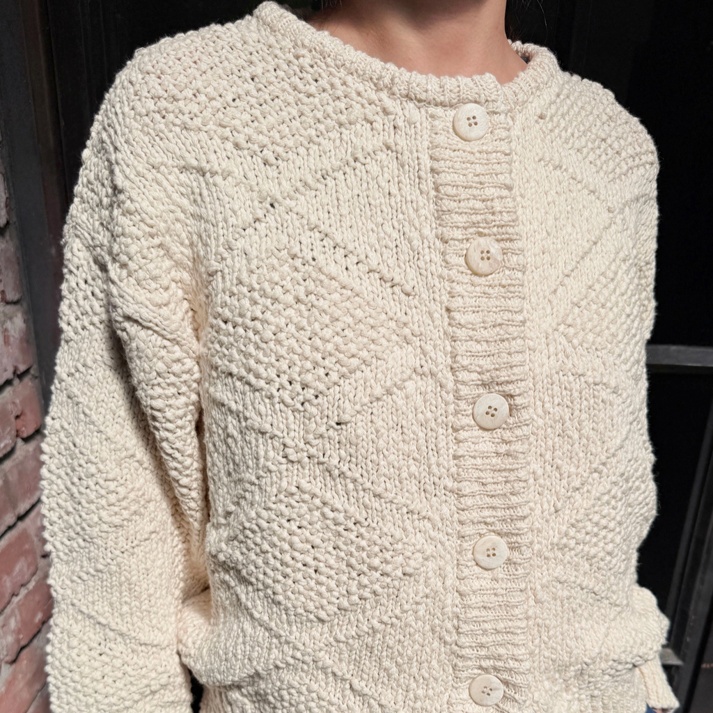 Mason Cotton Cardigan - Natural