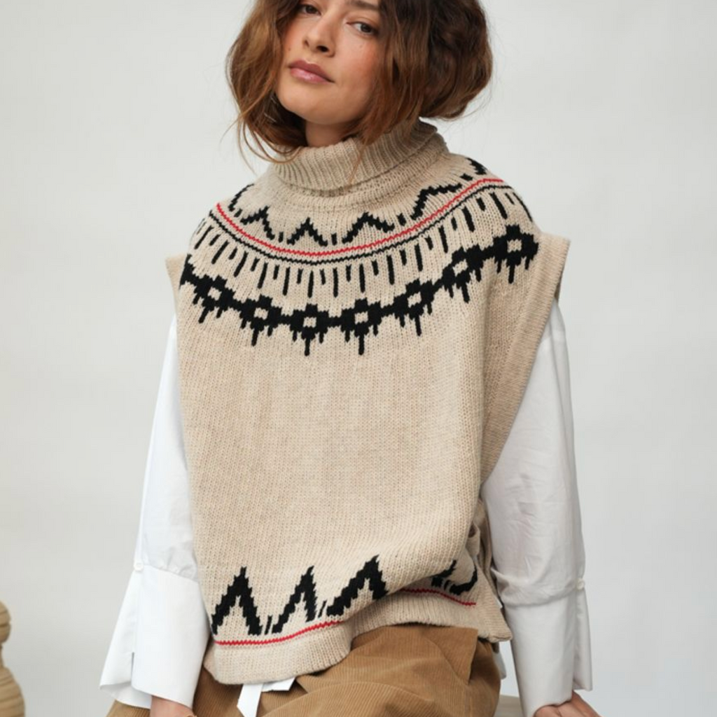 Kanon-Sue Fair isle-Recycle Wool Knit