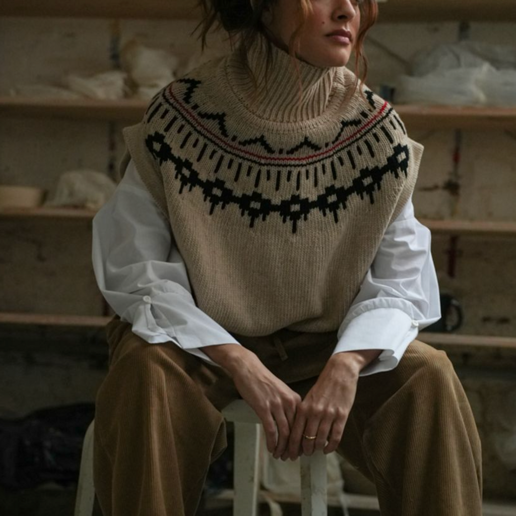 Kanon-Sue Fair isle-Recycle Wool Knit