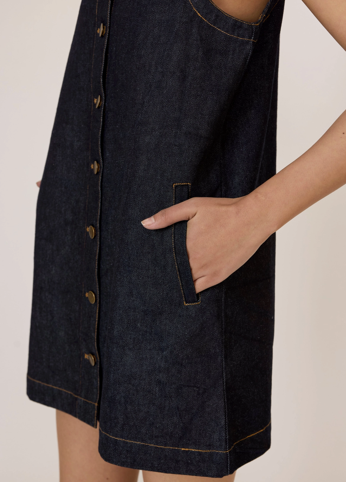 Laude Sleeveless Shirt Dress