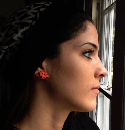 Autumn Leaf Earrings Stud Earrings
