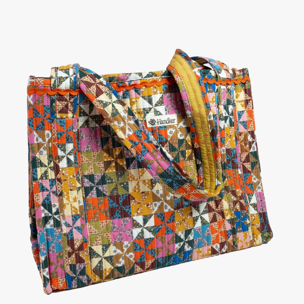 Calico Quilted Tote