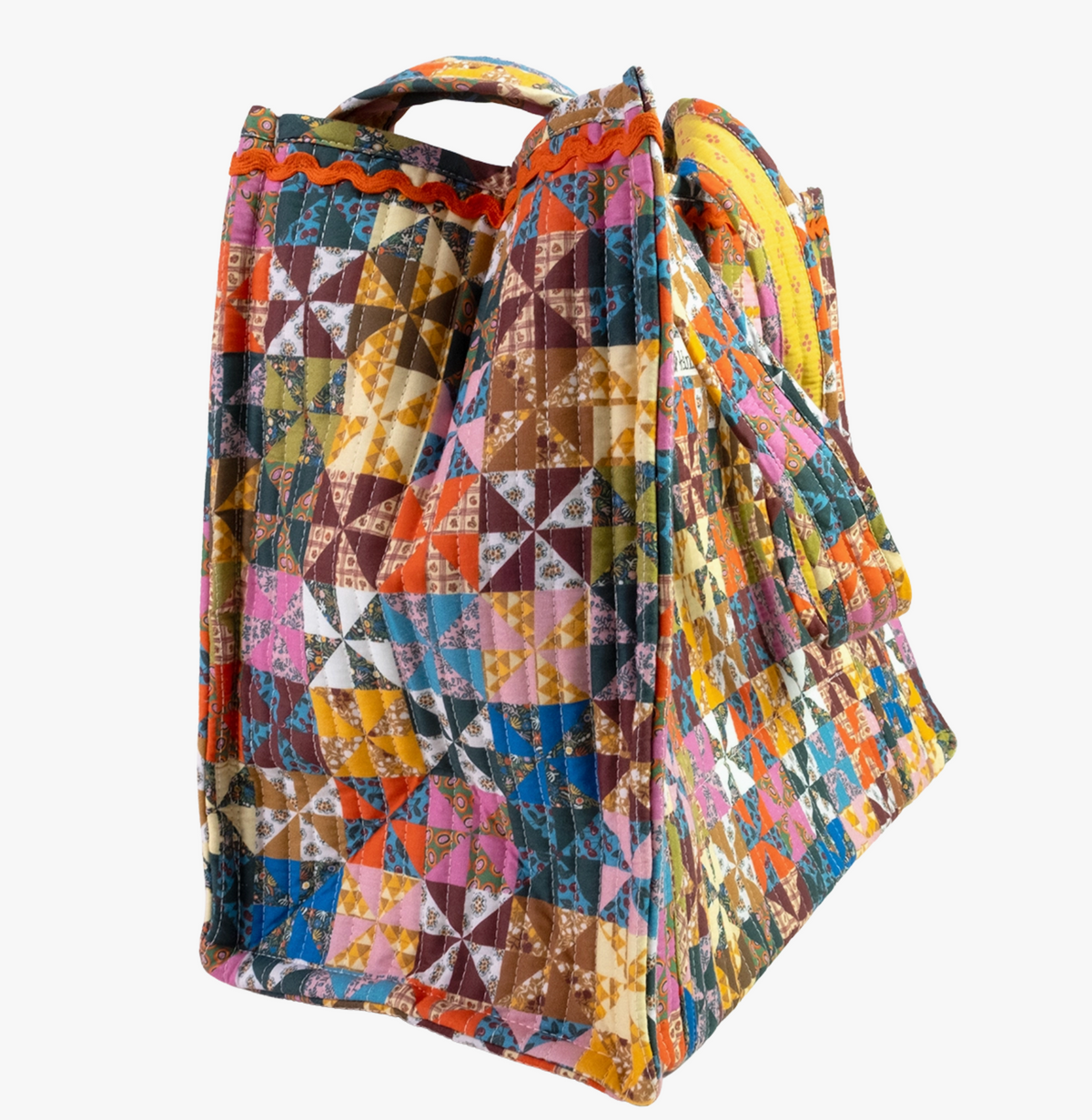 Calico Quilted Tote
