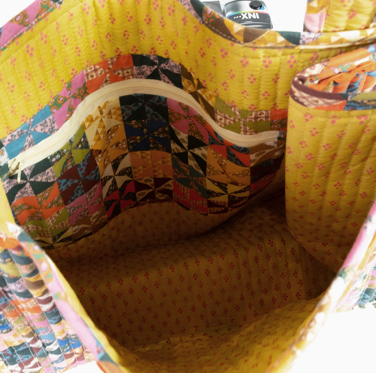 Calico Quilted Tote